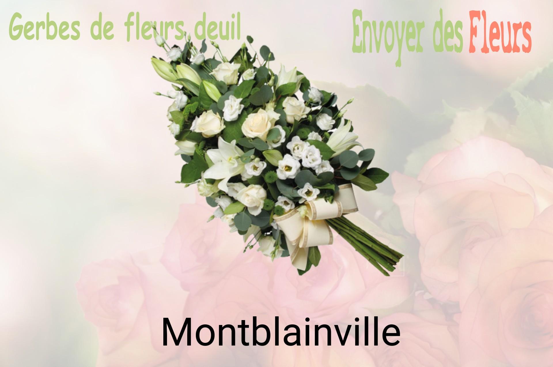 Gerbe de fleurs de deuil livrée à Montblainville